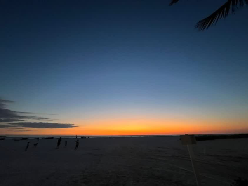 Sunset landscape photo